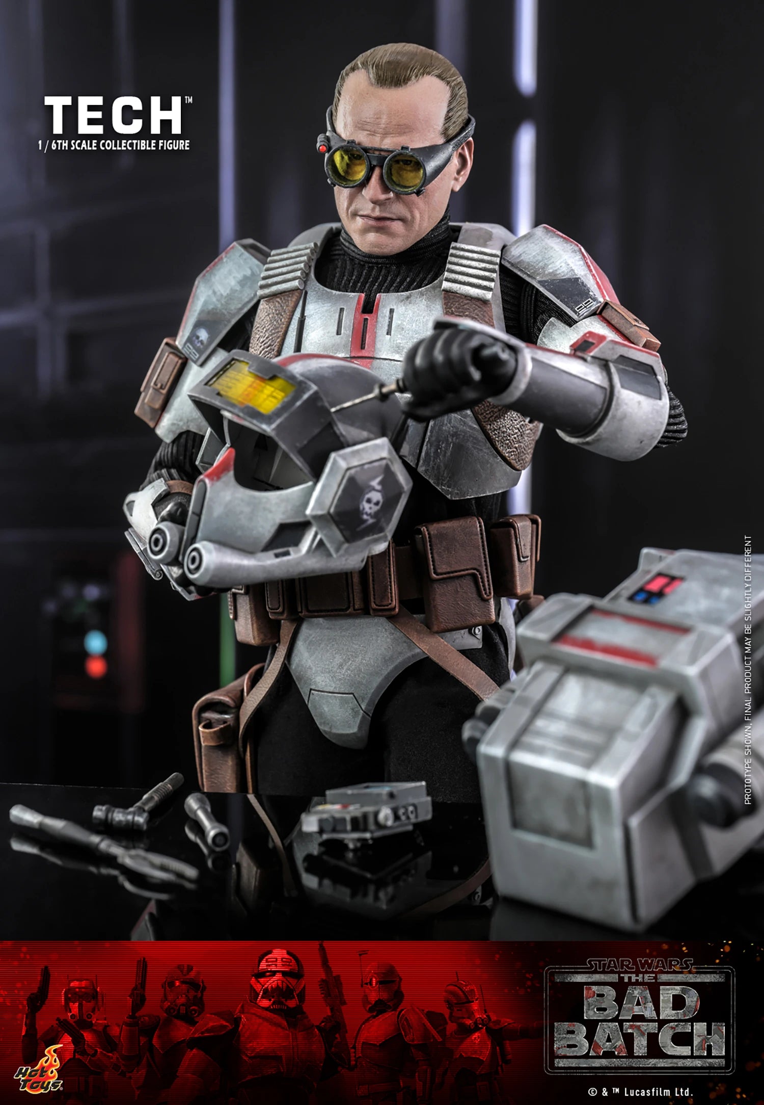 Hot Toys 1/6th Scale Collectible Figure of Tech from Star Wars The Bad Batch