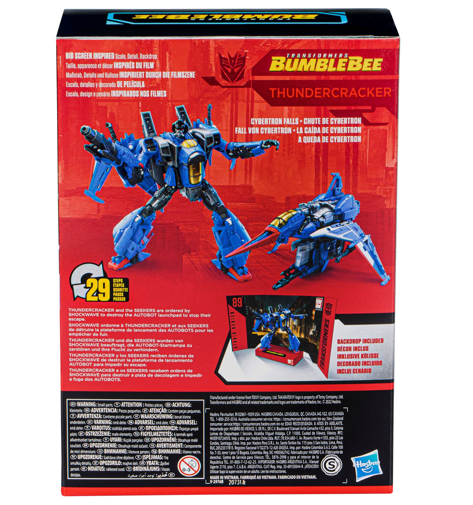 Hasbro Studio Series 89 Voyager Collectible Transformers Action Figure - Thundercracker Inspired by The Transformers Movie
