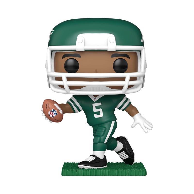 Collectible NFL Jets Garrett Wilson Funko POP! Vinyl Figure in Green and White Uniform