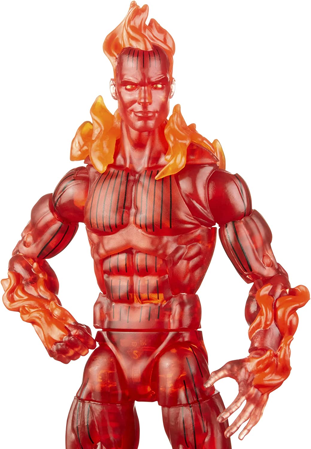 Hasbro Retro Marvel Legends Series 6-Inch Fantastic Four The Human Torch Action Figure