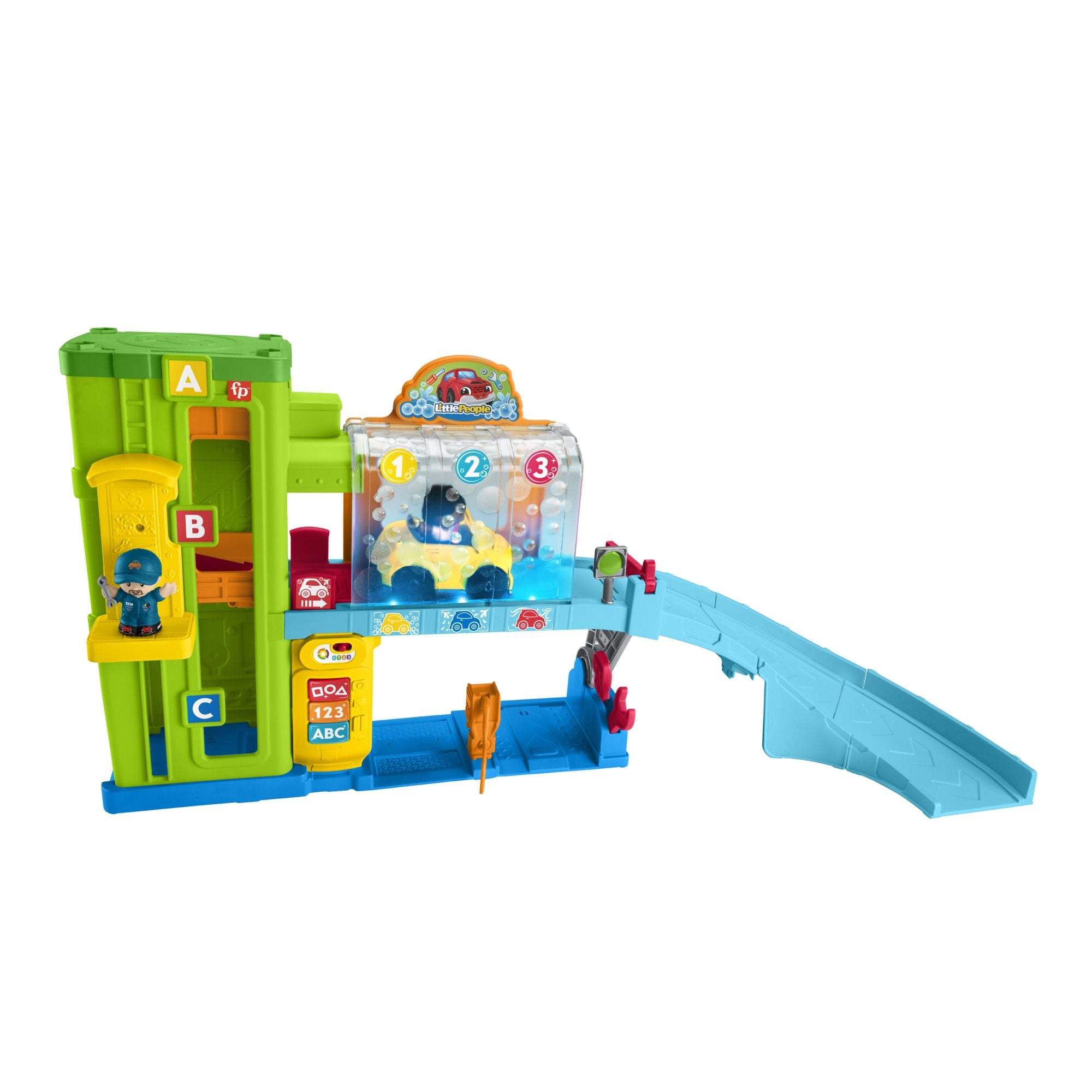 Fisher Price Little People Interactive Light-Up Learning Garage Playset