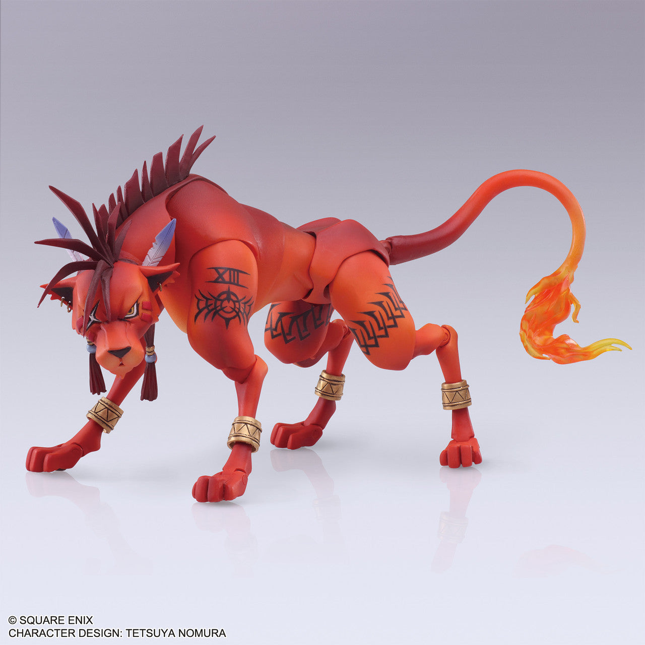 BRING ARTS Red XIII Action Figure from Final Fantasy VII with Interchangeable Hands