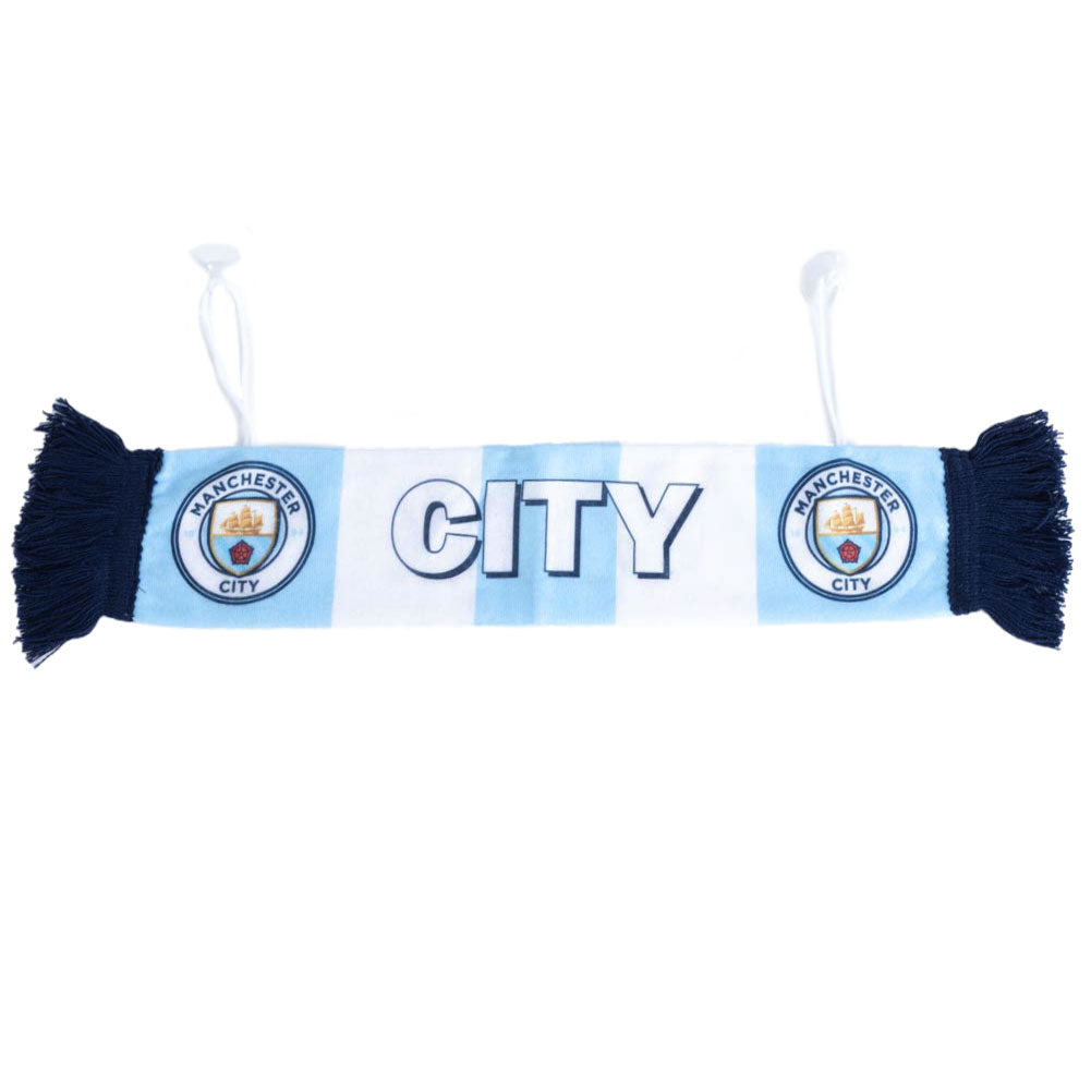 Manchester City FC Mini Car Decorative Cloth Scarf with Club Crests
