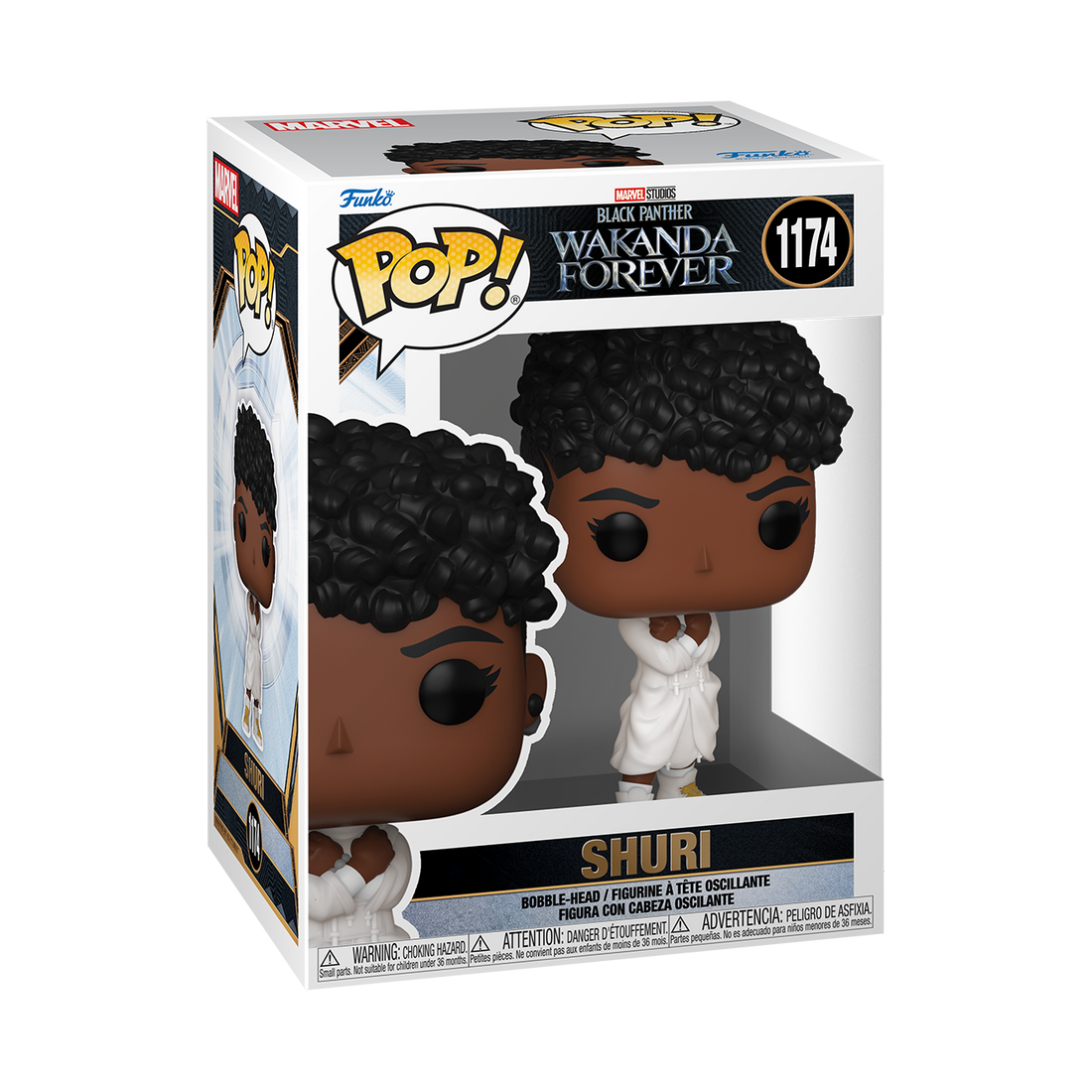 Marvel Black Panther Wakanda Forever Shuri in White Dress Funko Pop Vinyl Collectible