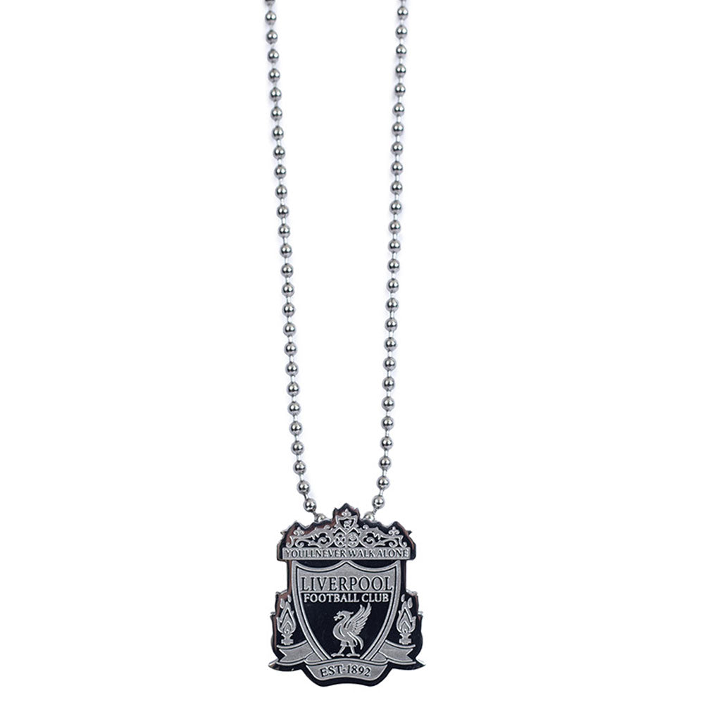Large Stainless Steel Liverpool FC Pendant with Ball Chain