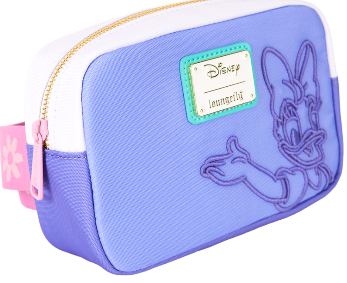 Loungefly Disney Daisy Duck Themed Nylon Adjustable Sling Shoulder Bag for Fashion Lovers