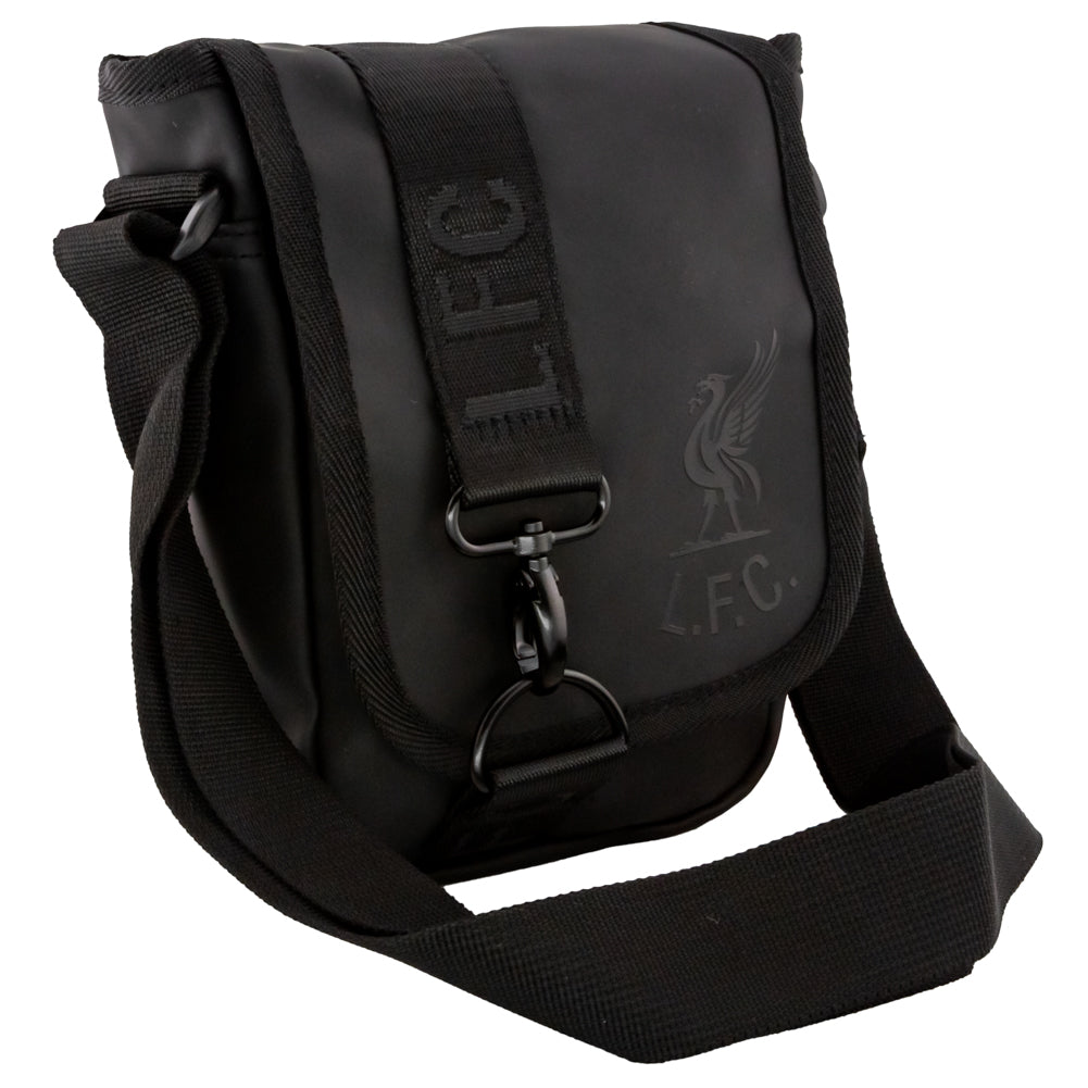 Stylish Liverpool FC Blackout Shoulder Bag with Embossed Insignia