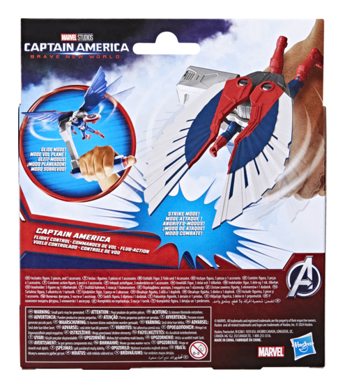 Marvel Captain America Brave New World - Collectible Marvel's Falcon Flight Control Action Figure for Kids and Super Hero Enthusiasts