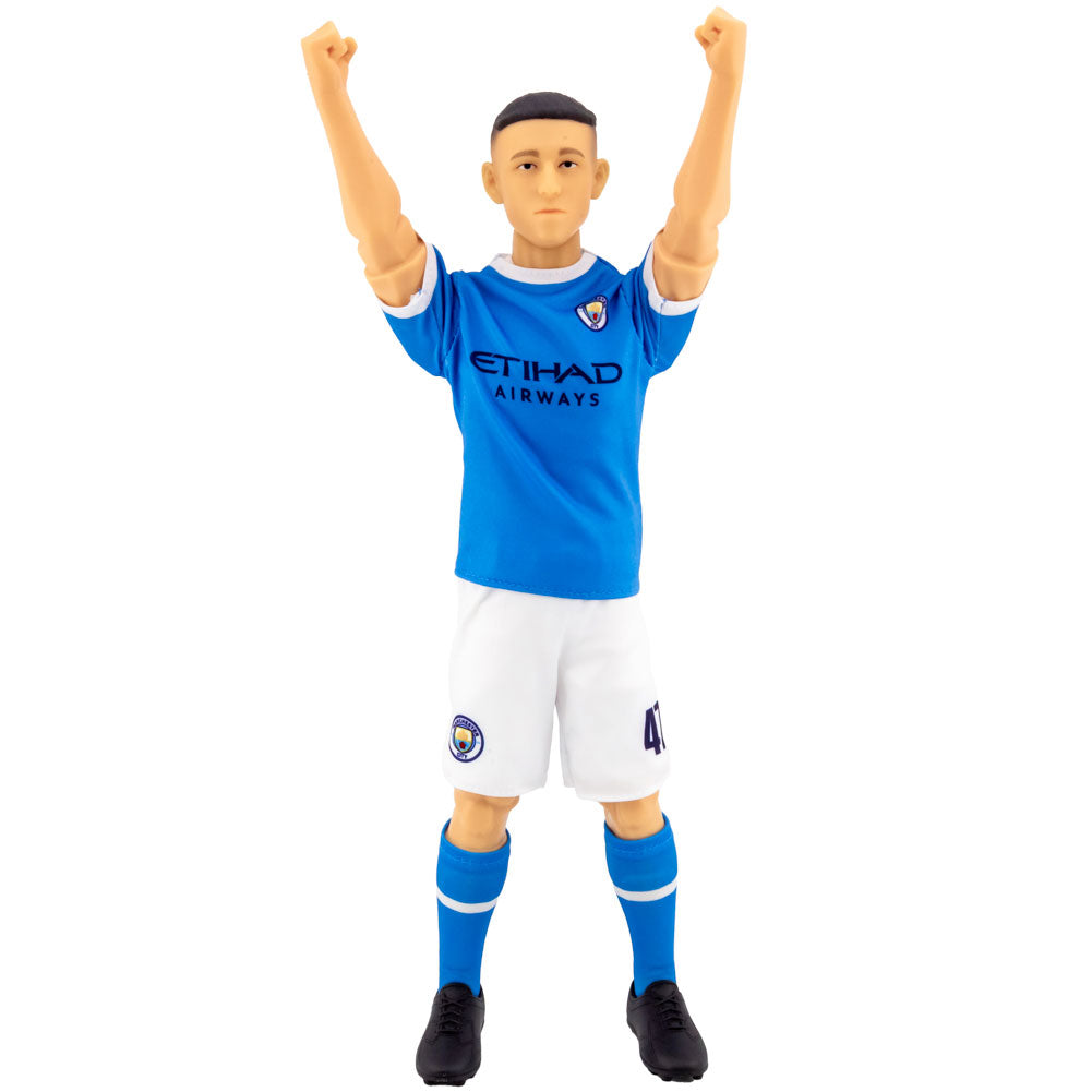 High - Quality Manchester City FC Phil Foden Collectible Action Figure for Football Fans