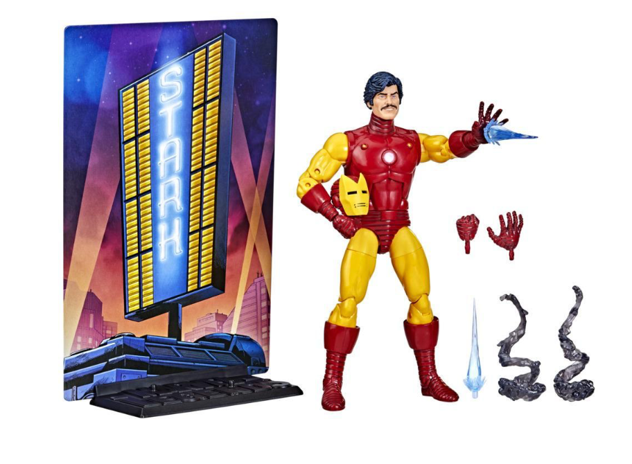 Marvel Legends Series 20th Anniversary Deluxe Retro Iron Man Action Figure for Collectors and Fans