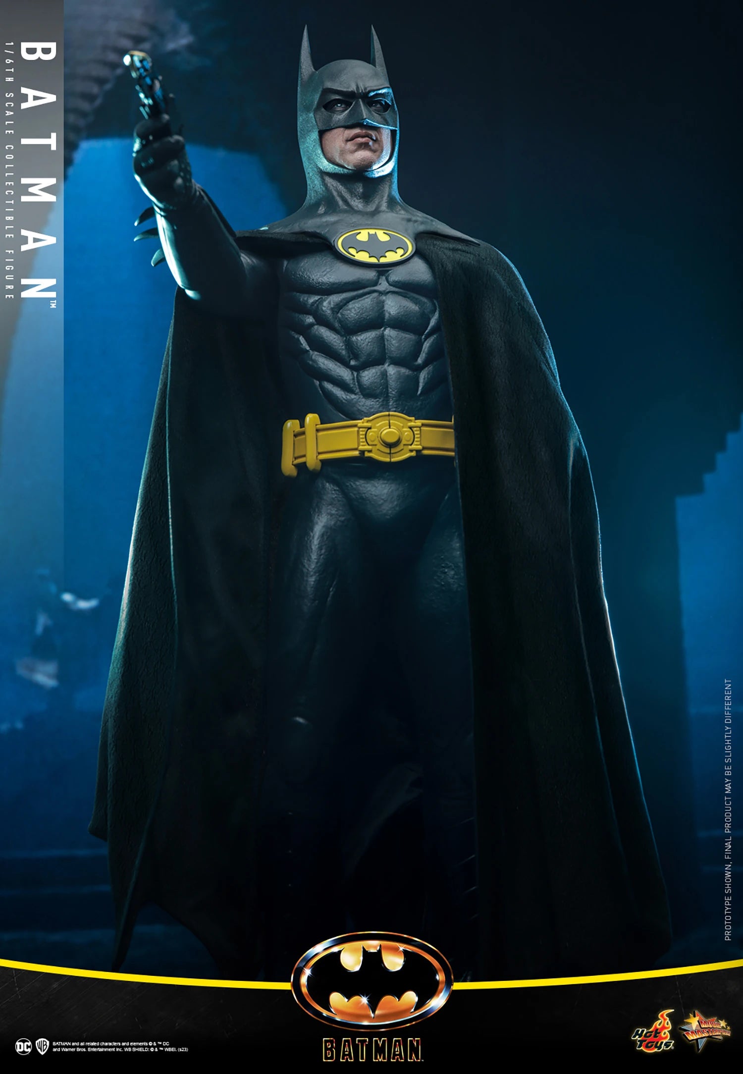 Hot Toys 1/6 Scale DC 1989 Iconic Michael Keaton Batman Figure