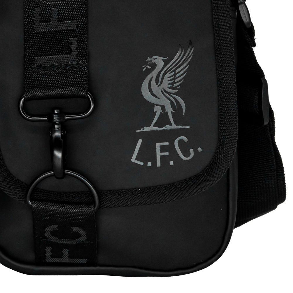 Stylish Liverpool FC Blackout Shoulder Bag with Embossed Insignia