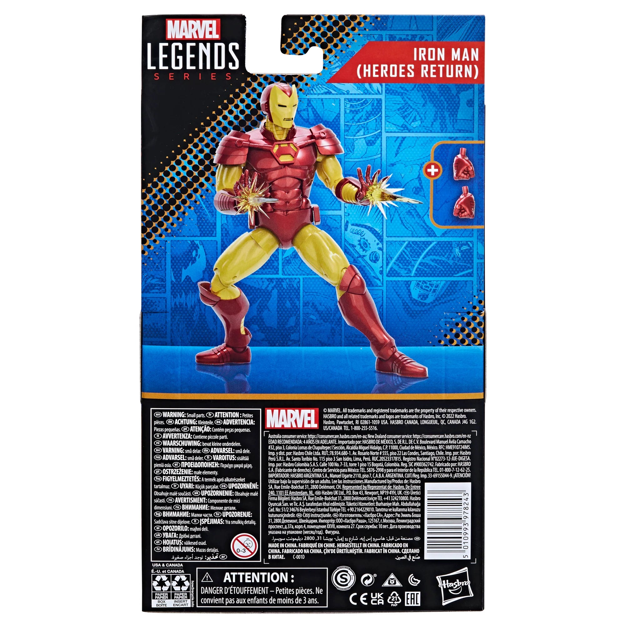 Marvel Legends Series 6-Inch Iron Man (Heroes Return) Collectible Action Figure