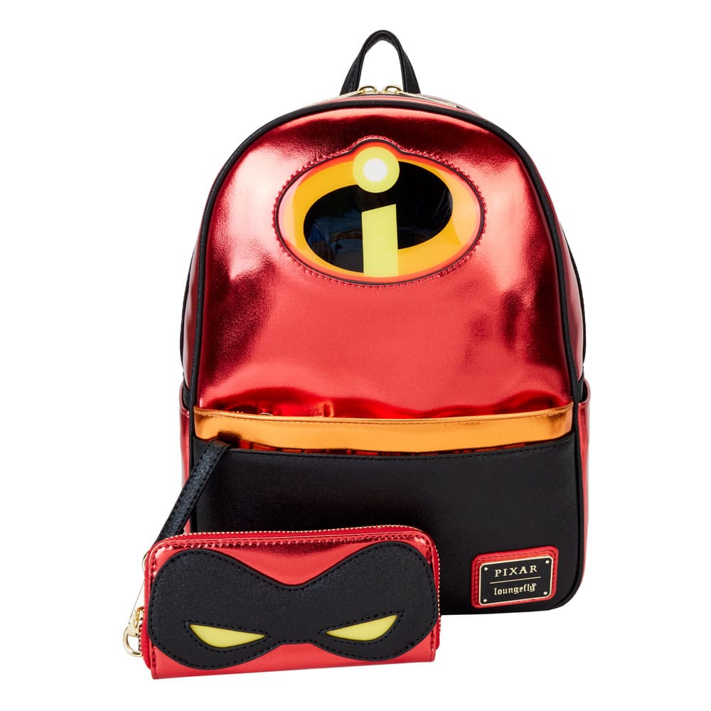 Loungefly Pixar The Incredibles 20th Anniversary Light-Up Mini Backpack for Cosplay and Everyday Use
