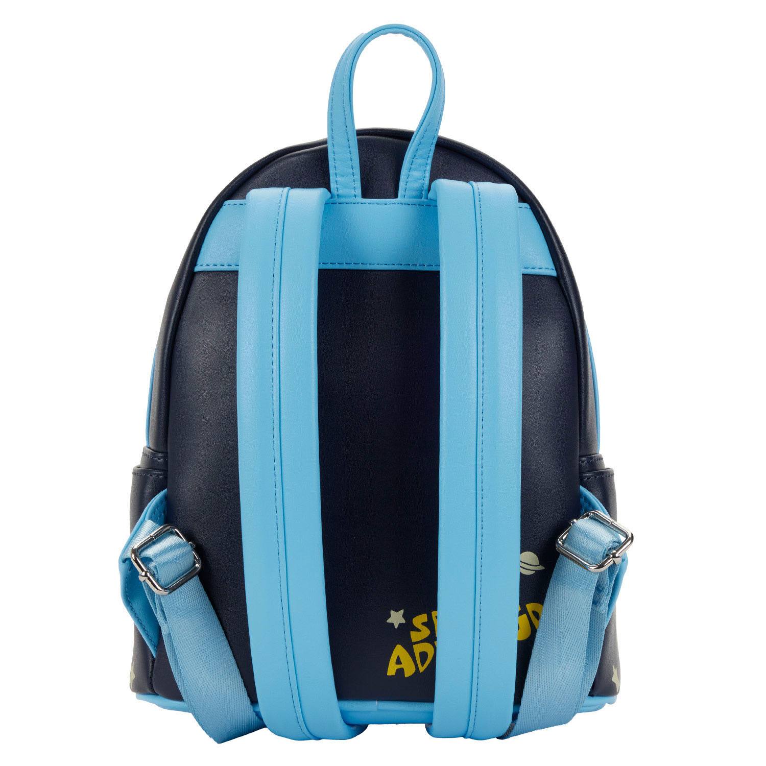 Loungefly Licensed Disney Lilo & Stitch Themed Space Adventure Mini Backpack for Cosplay and Daily Use