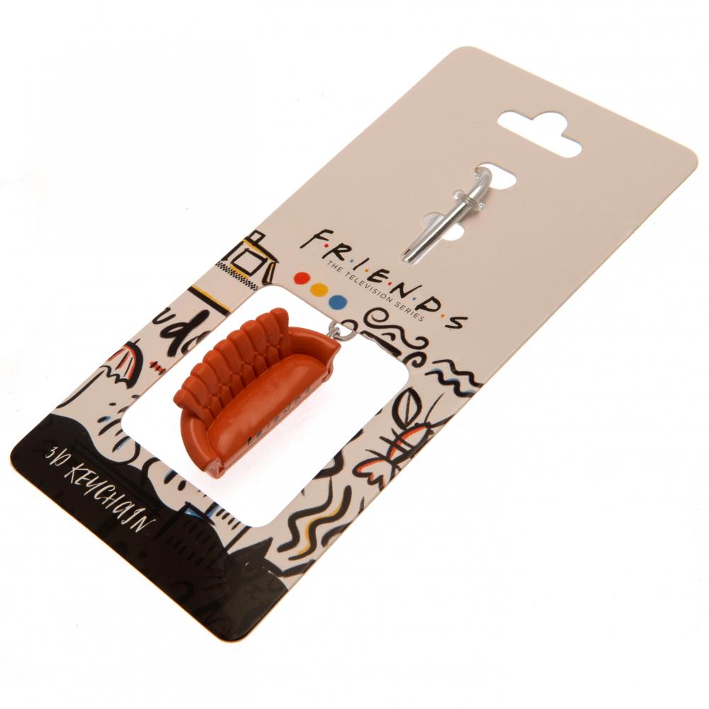 3D Polyresin Keyring with Central Perk Sofa Design