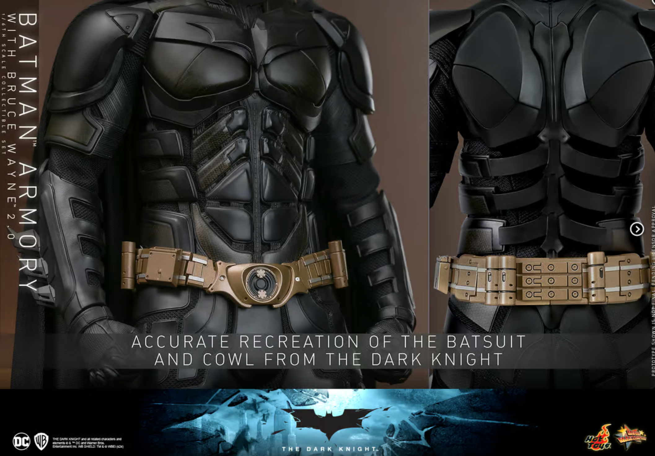 Hot Toys 1/6 Scale Batman Armory Set with Bruce Wayne (2.0)