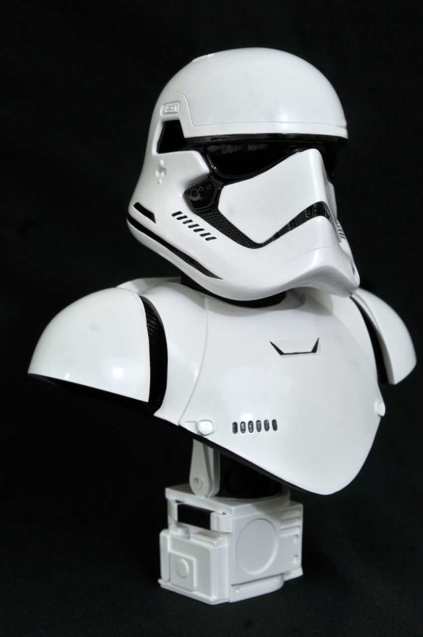 Limited Edition 3D Collectible Bust of First Order Stormtrooper from Gentle Giant in 1/2 Scale for Star Wars Fans