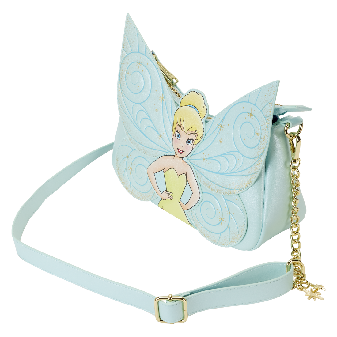 Loungefly Disney Cosplay Tinker Bell Wings Adjustable Crossbody Bag
