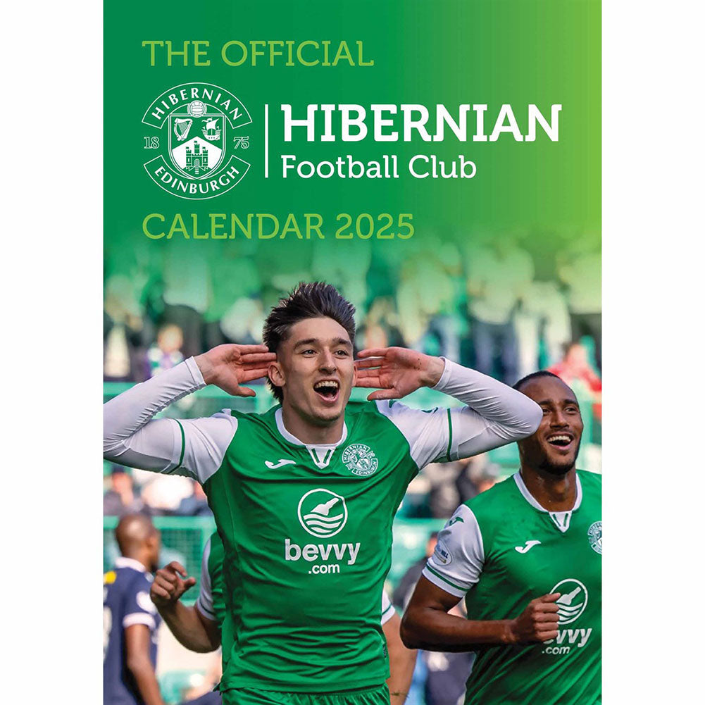 2025 A3 Wall Calendar Showcasing Favourite Hibs FC Players