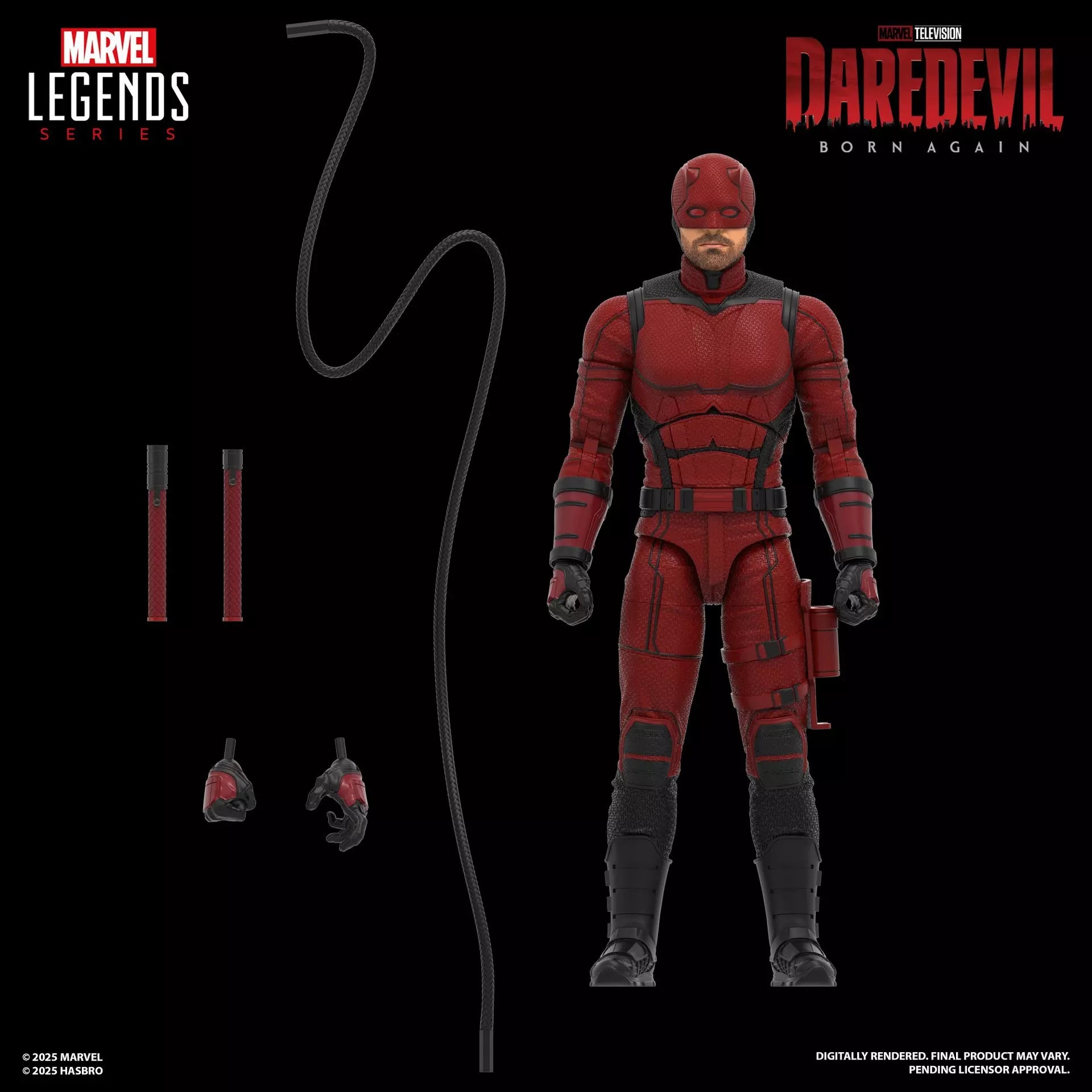 Hasbro Marvel Legends Series 6-Inch Daredevil: Born Again Action Figure Collectible Toy