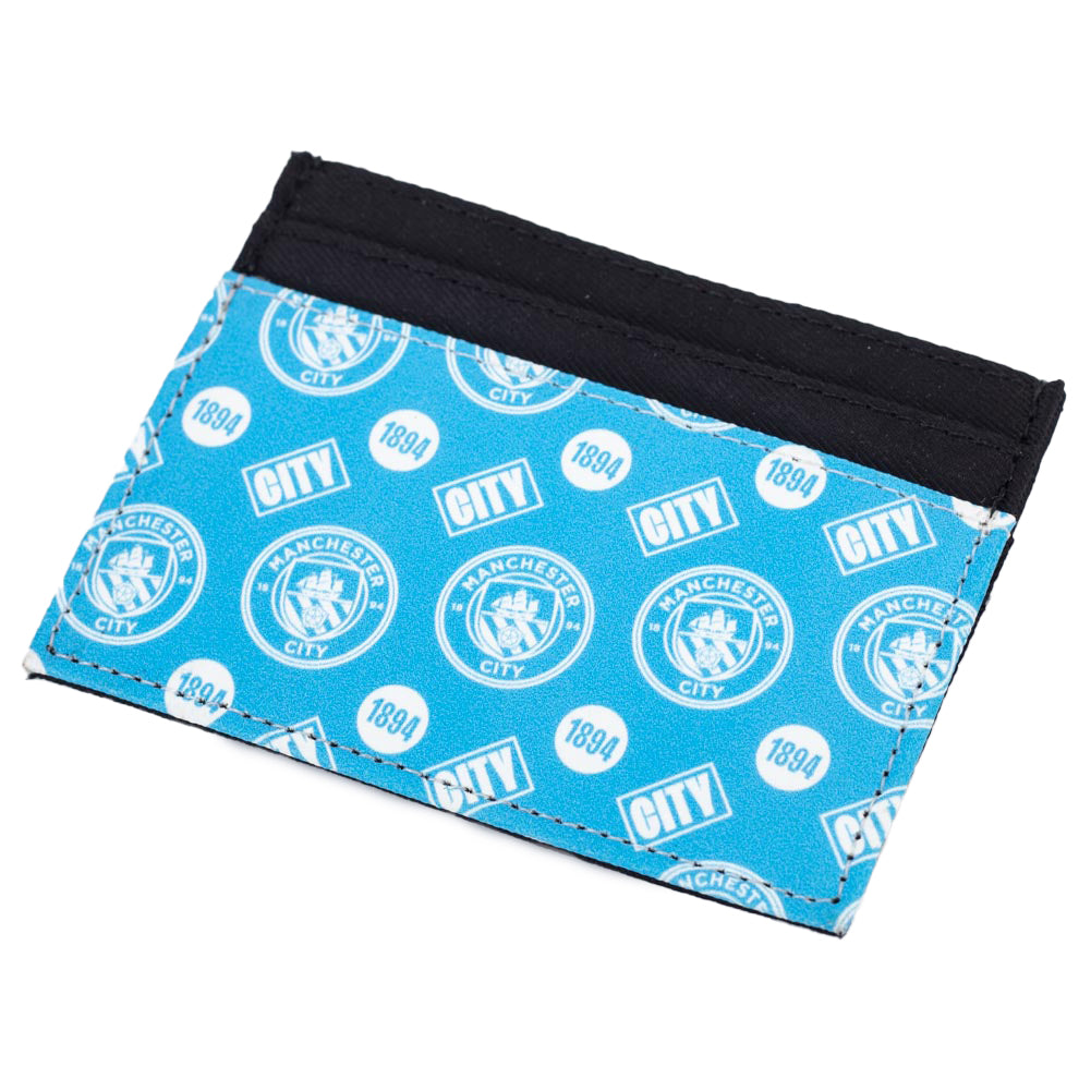 Manchester City Colorful Iconic Canvas Card Holder for Various Cards