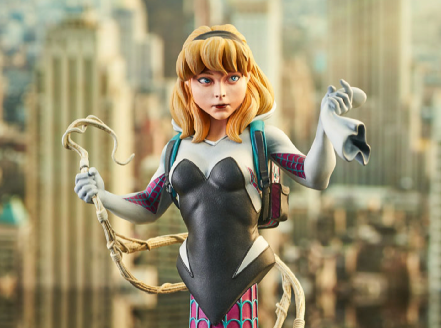 Limited Edition 1/7 Scale Collectible Bust of Marvel Comics' Ghost Spider
