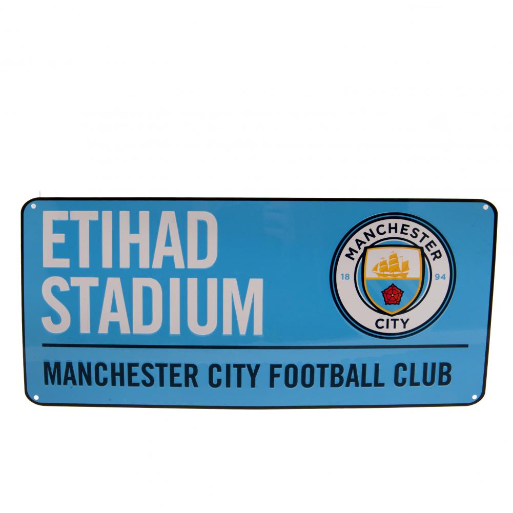 Manchester City Football Club Colourful Street Sign for Wall Decoration
