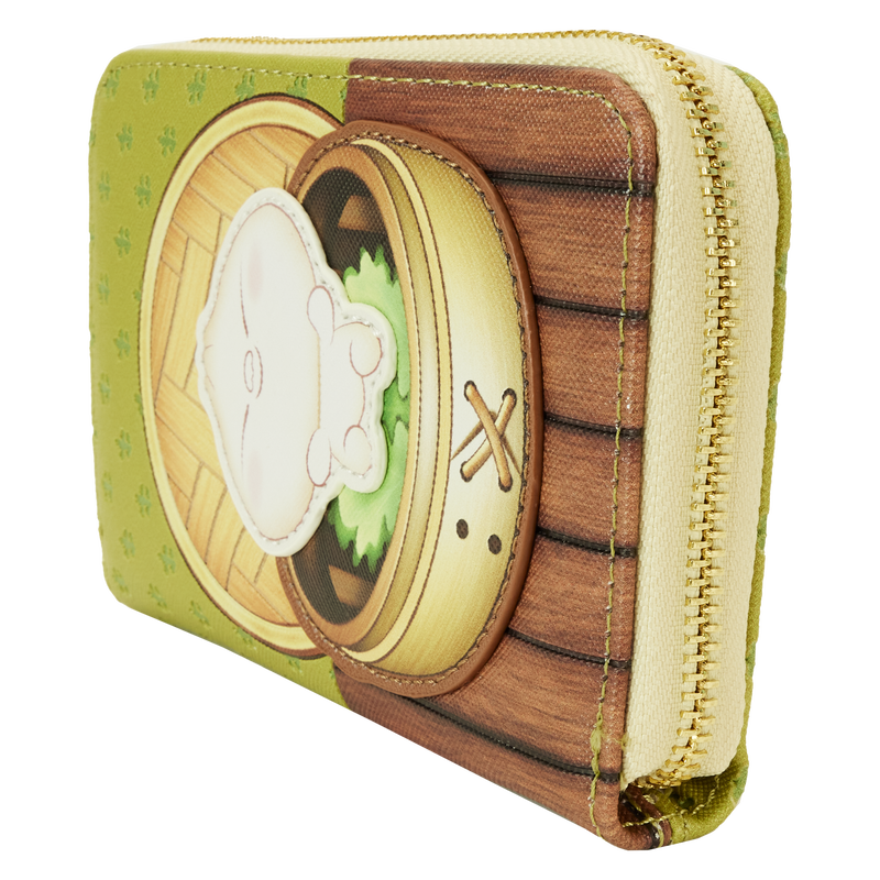 Loungefly Disney - Pixar Bao Themed Bamboo Steamer Basket - Style Zip - Around Vegan Leather Wallet for All Adventures