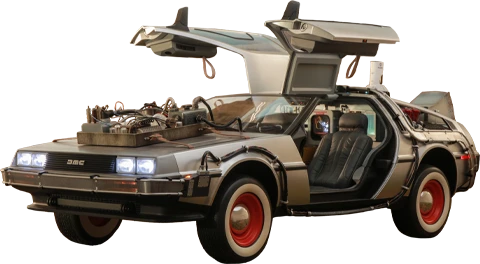 Hot Toys 1/6th Scale Back to the Future Part III DeLorean Time Machine Collectible