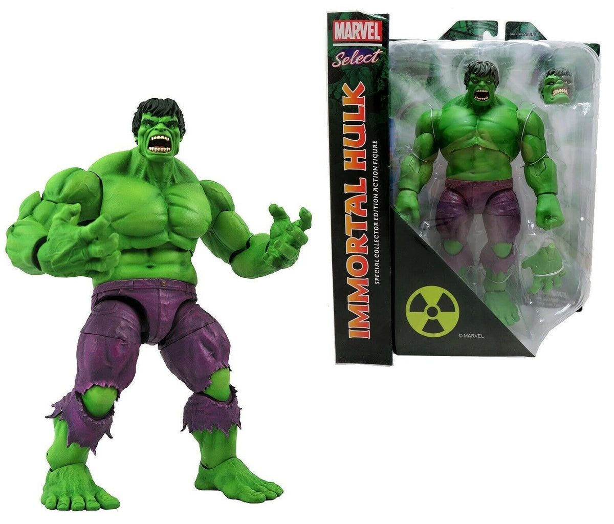 Marvel Select Collectible Immortal Hulk Action Figure for Avid Fans