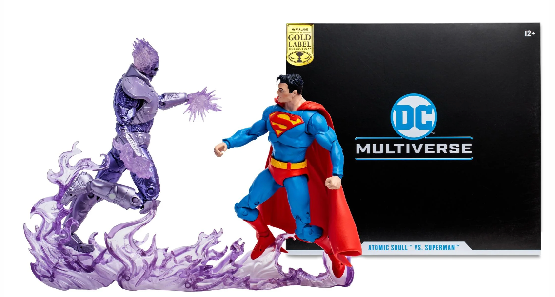 McFarlane DC Multiverse 7-Inch Gold Label 2-Pack: Atomic Skull vs. Superman Action Figures