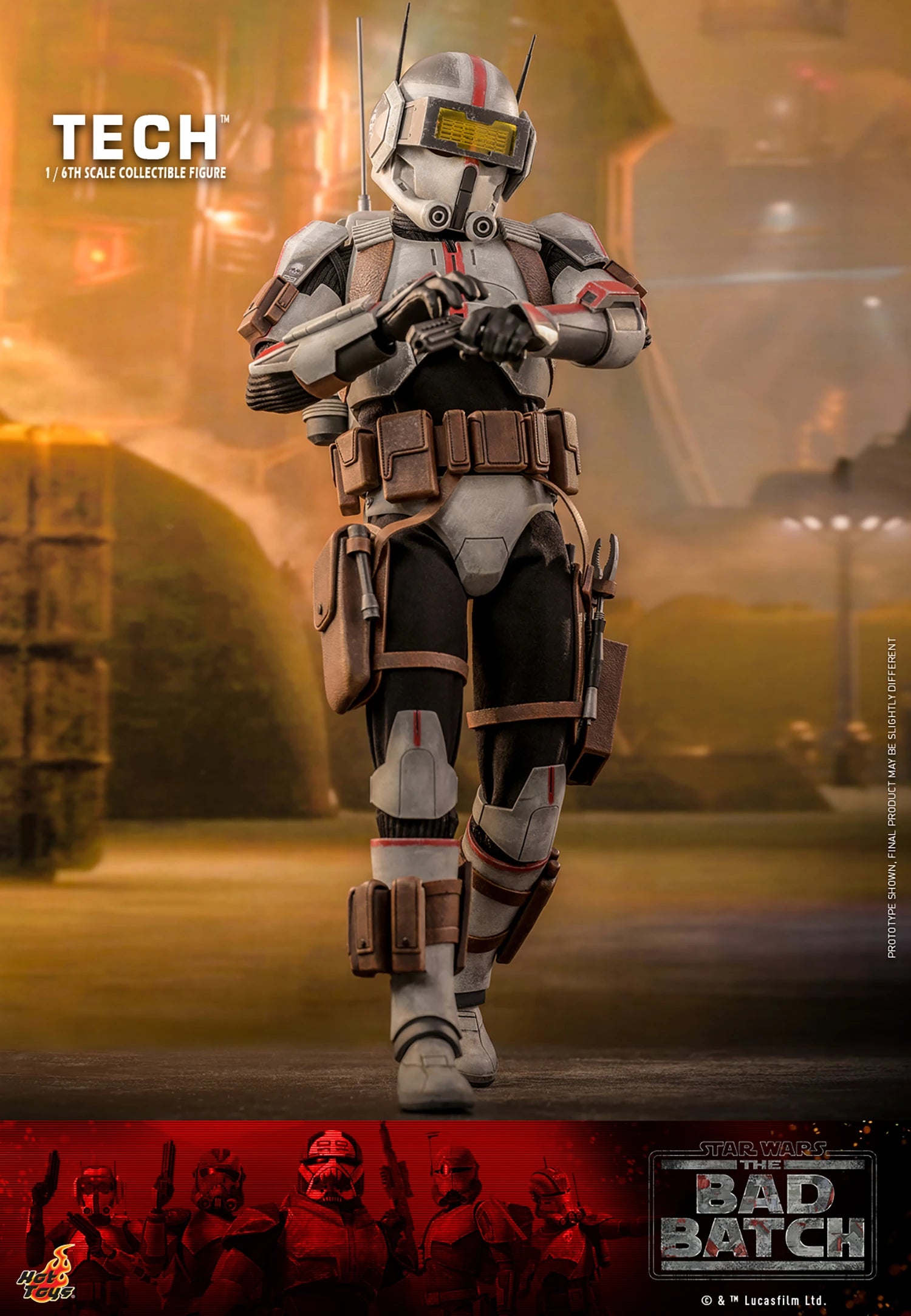 Hot Toys 1/6th Scale Collectible Figure of Tech from Star Wars The Bad Batch