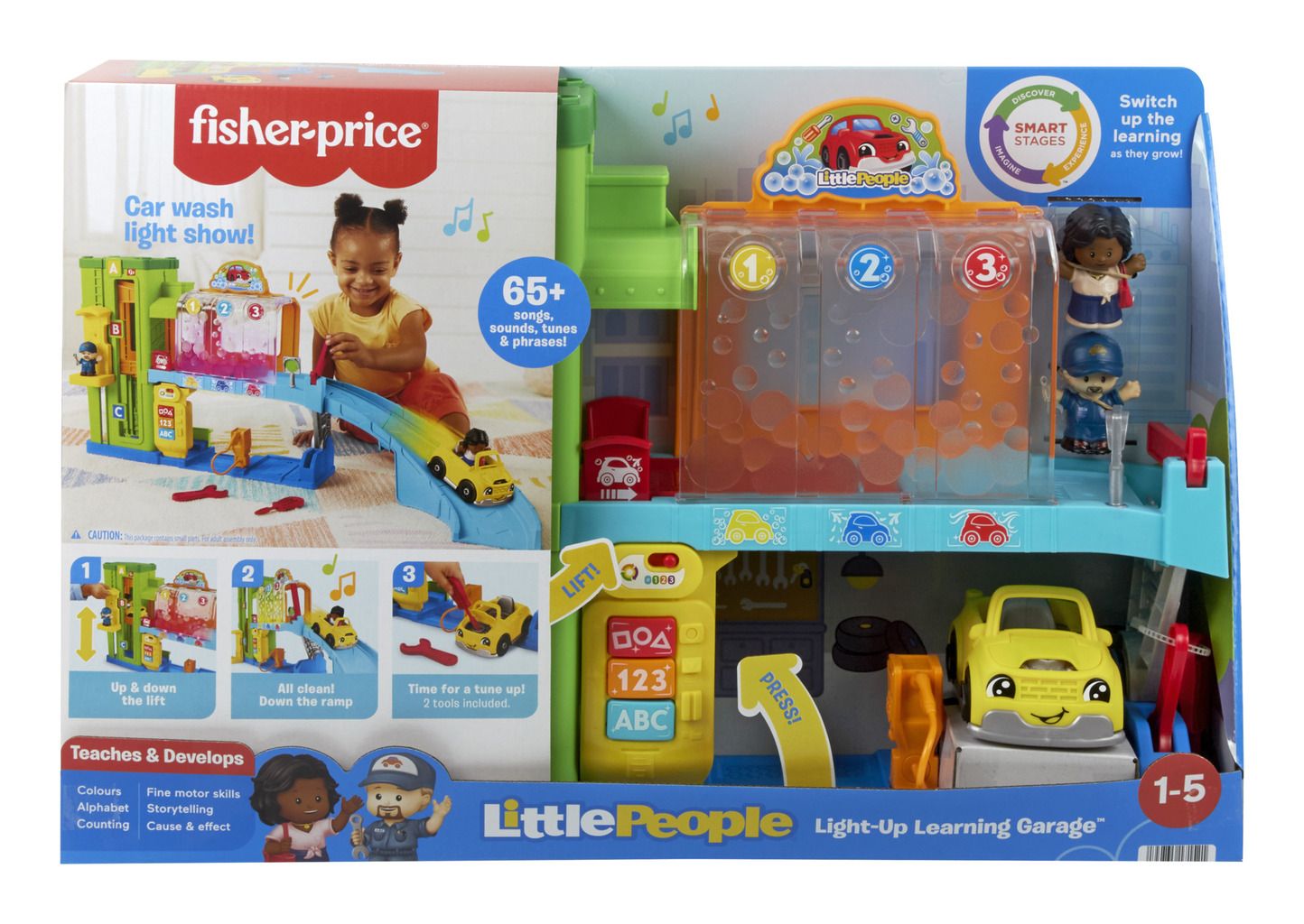 Fisher Price Little People Interactive Light-Up Learning Garage Playset