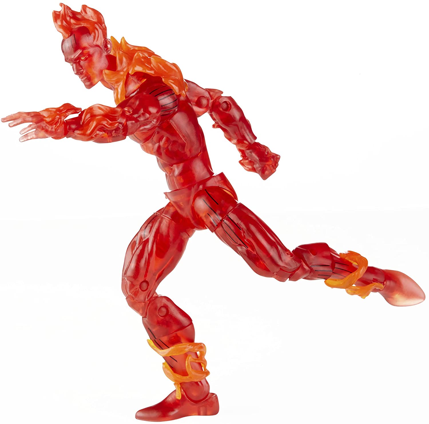 Hasbro Retro Marvel Legends Series 6-Inch Fantastic Four The Human Torch Action Figure
