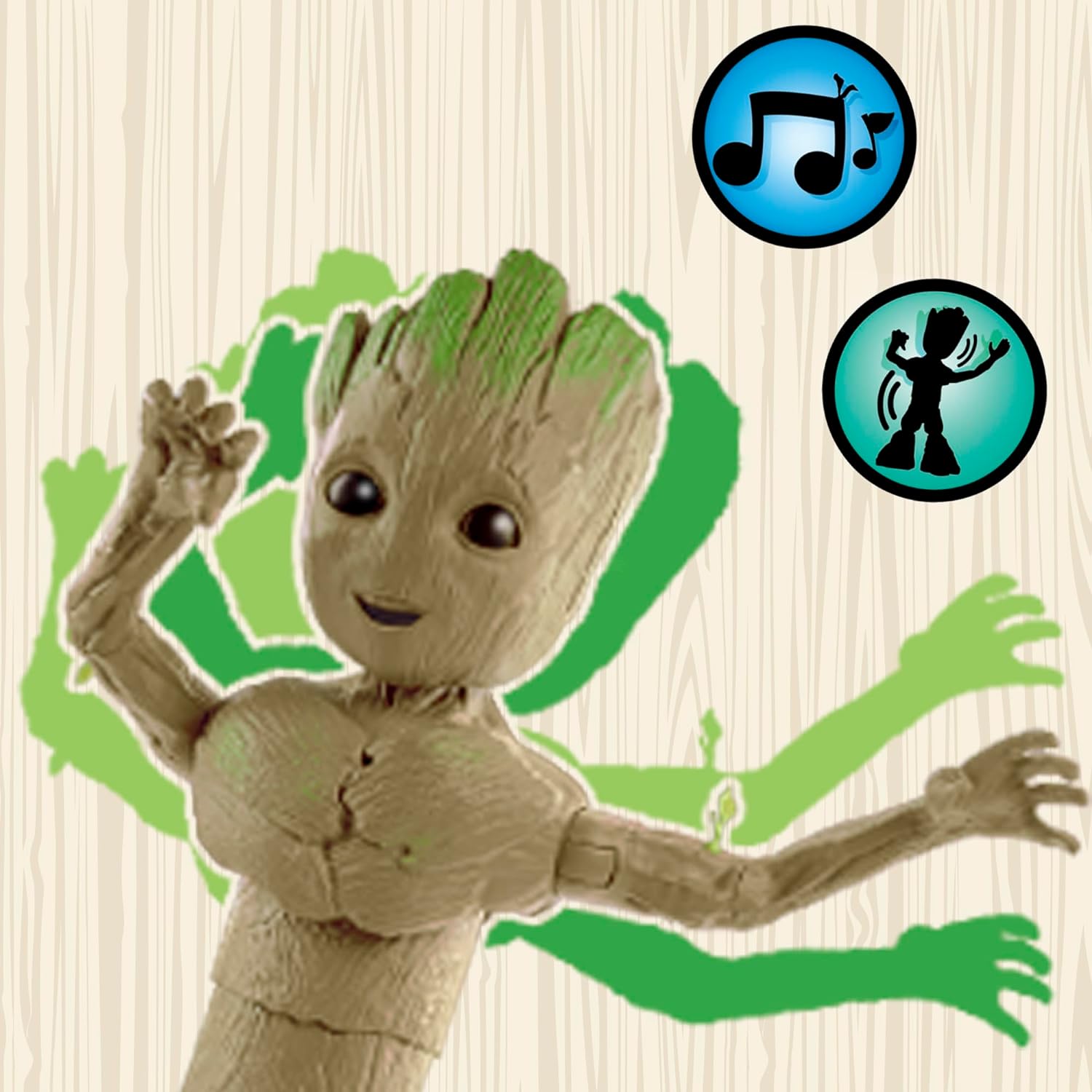 Marvel Studios Interactive Groove 'N Grow Poseable Groot Action Figure