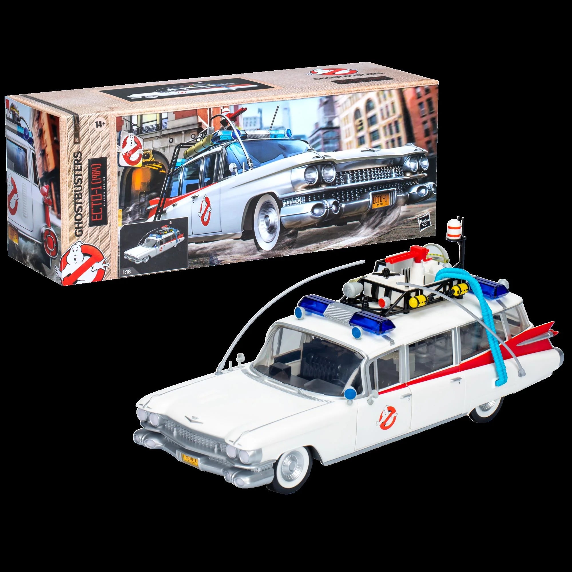 1984-Inspired Ghostbusters Plasma Series Ecto-1 Premium Vehicle Toy