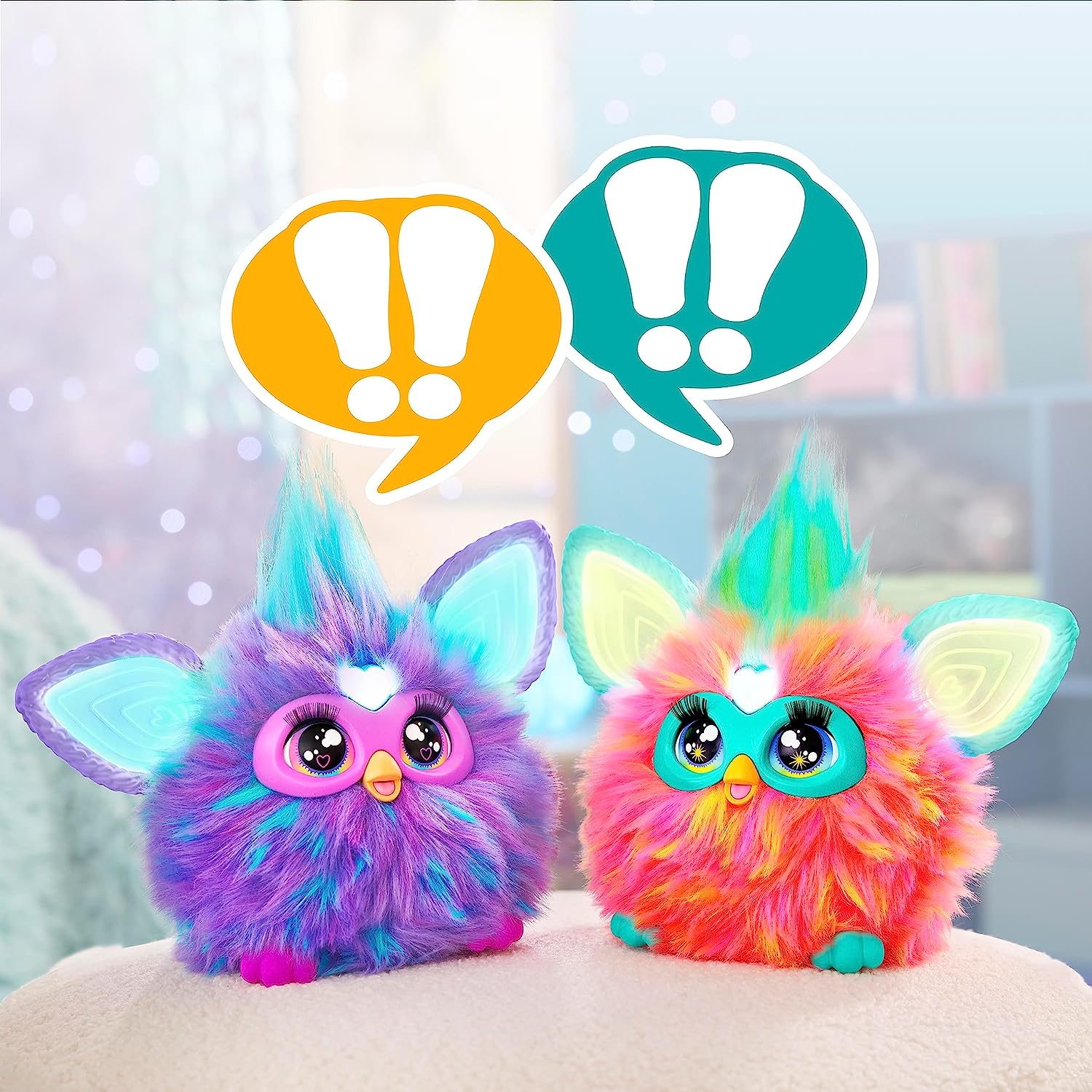 Coral-Colored Interactive Electronic Furby Pet with Over 600 Phrases