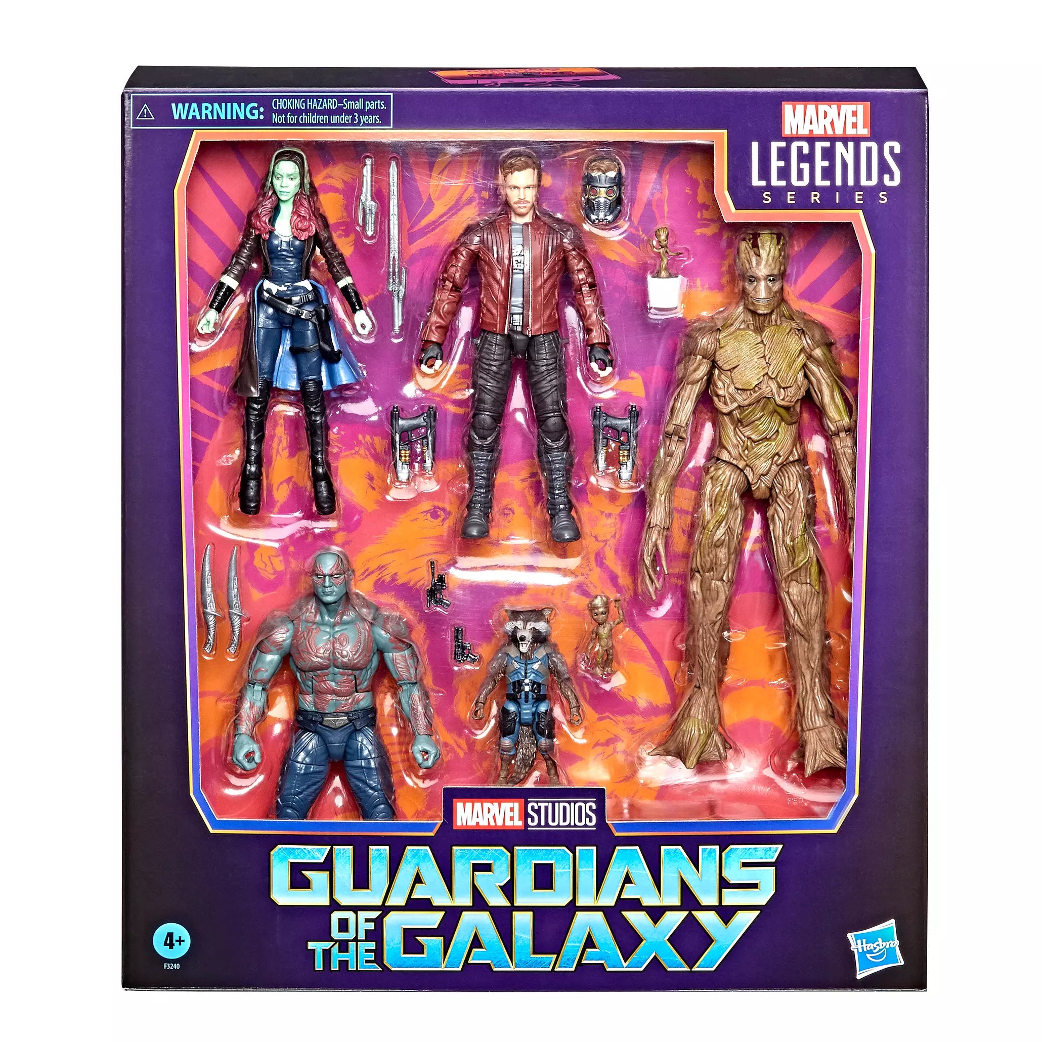 Exclusive Hasbro Marvel Legends Series 6'' Guardians of the Galaxy Action Figure Multipack