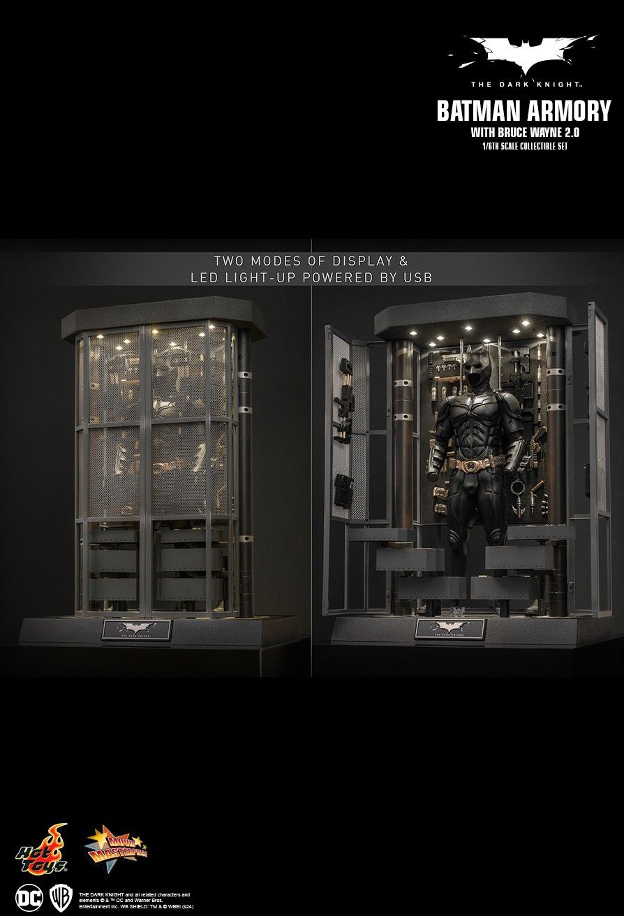 Hot Toys 1/6 Scale Batman Armory Set with Bruce Wayne (2.0)