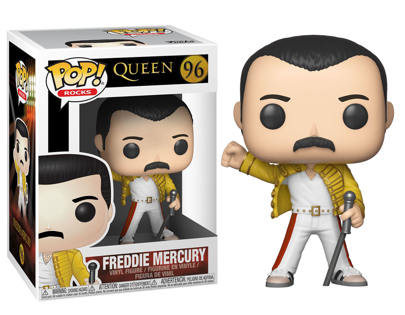 Collectible Freddie Mercury Wembley 1986 Queen Funko Pop! Rocks Vinyl Figurine for Fans