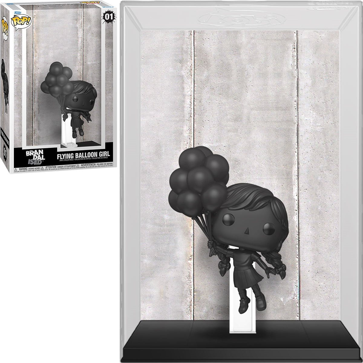 Funko Pop! Vinyl Art Cover Collectible Figure - Flying Balloon Girl Inspired by Banksy's Iconic Artwork