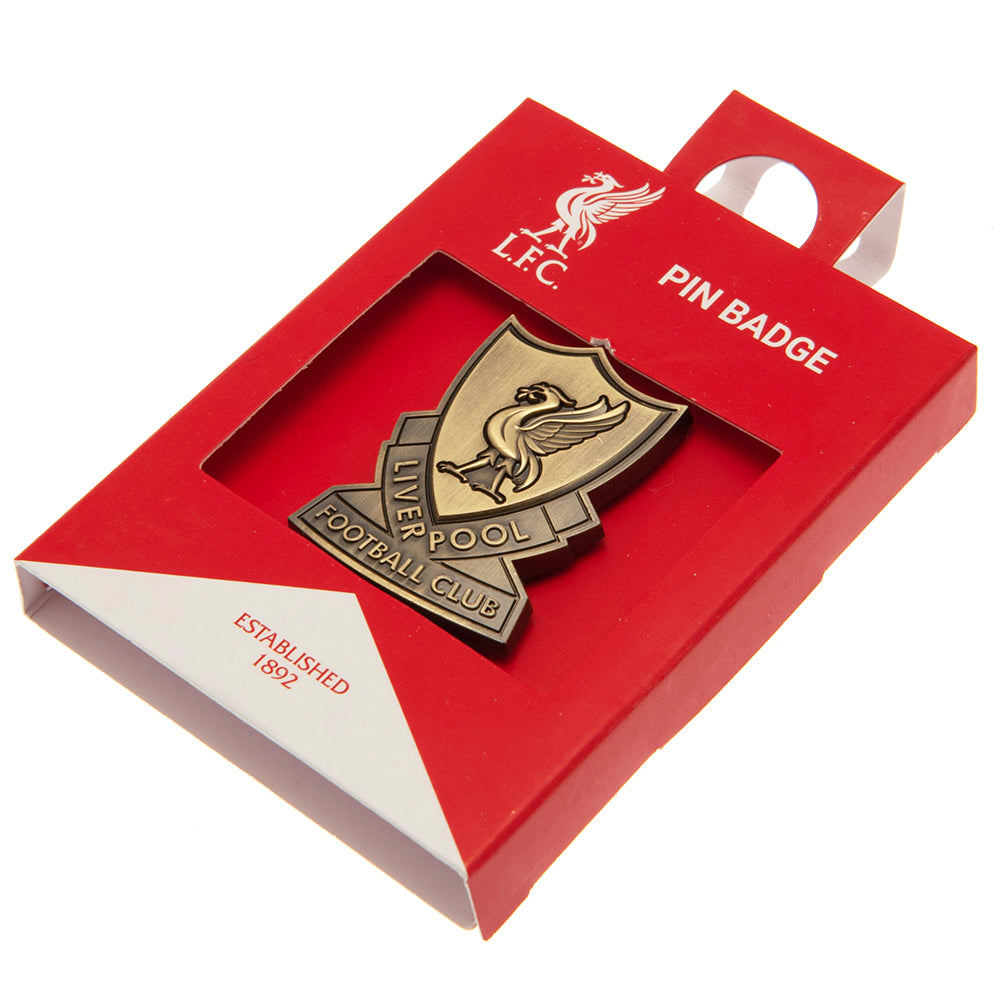 Retro Liverpool Football Club Crest Metal Pin Badge