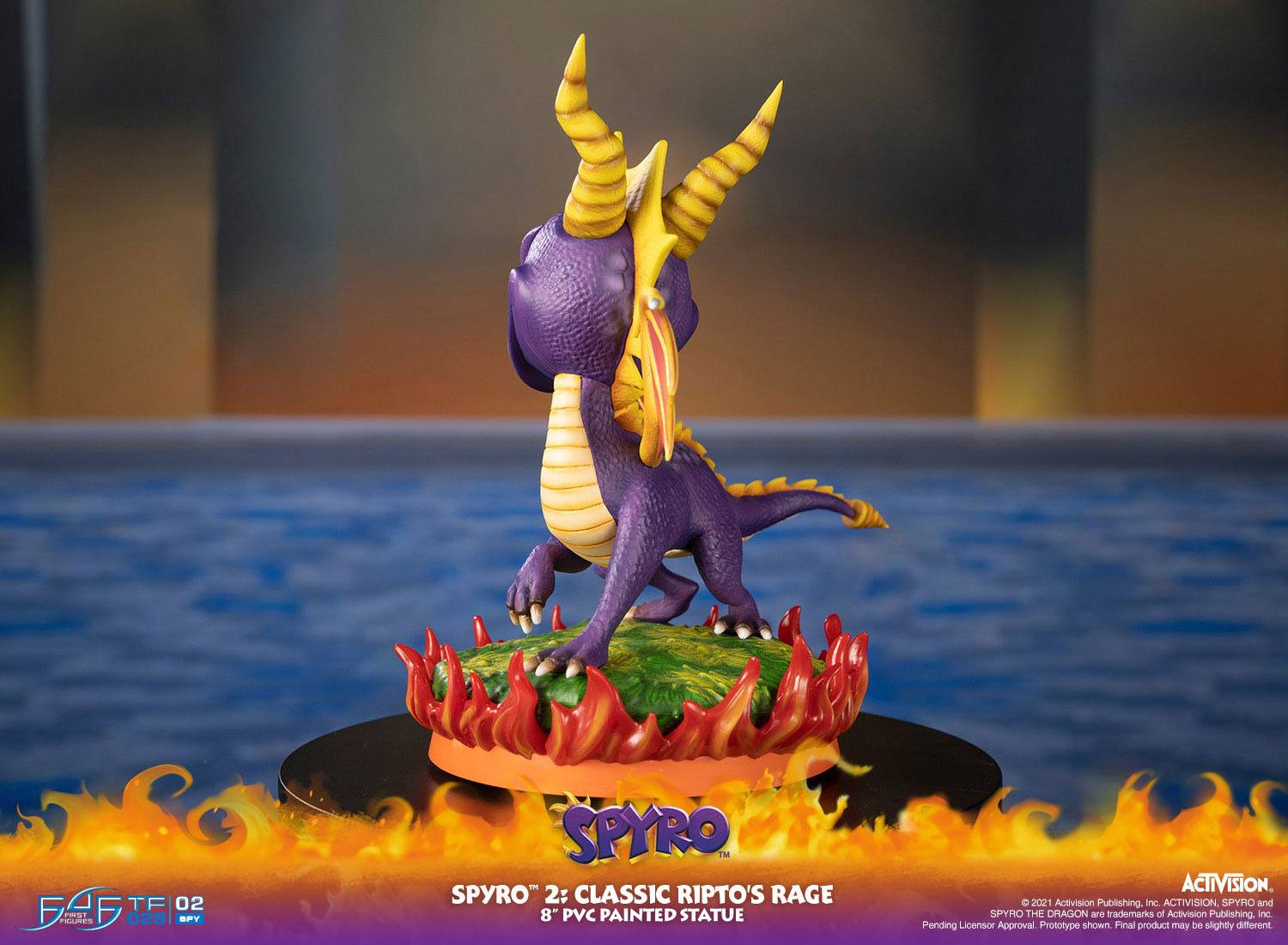 First 4 Figures 8 - Inch PVC Collectible Statue of Spyro The Dragon from Spyro 2: Classic Ripto's Rage