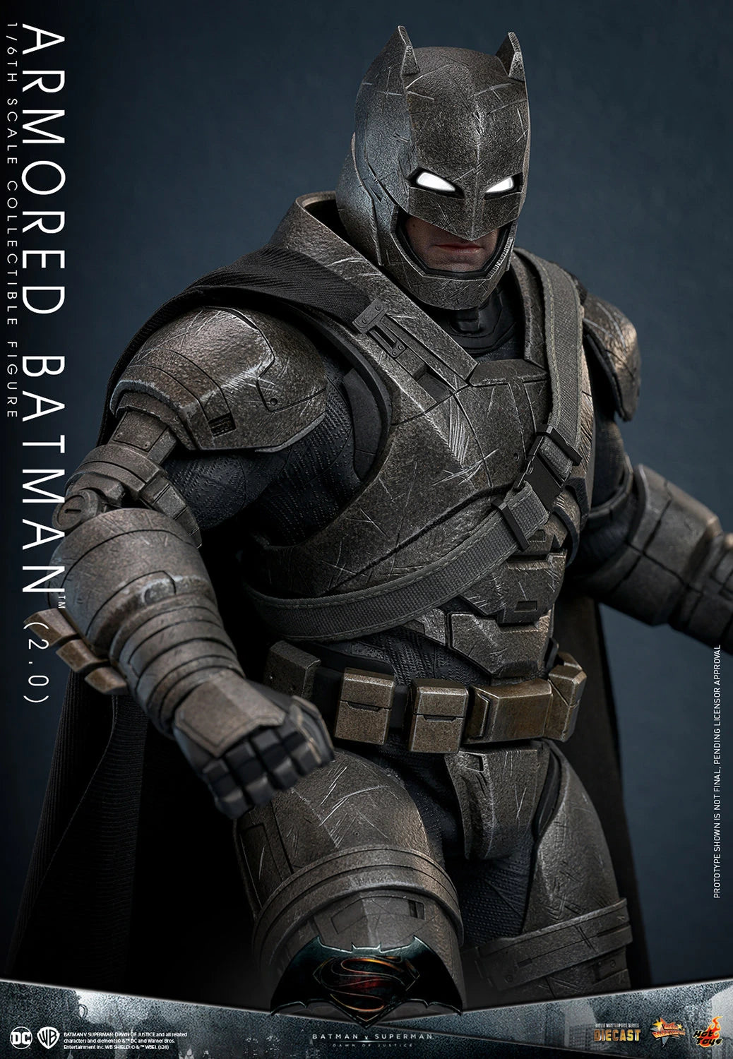 Hot Toys Highly Detailed 1/6th Scale Collectible Figure of Armored Batman (2.0) from Batman v Superman: Dawn of Justice