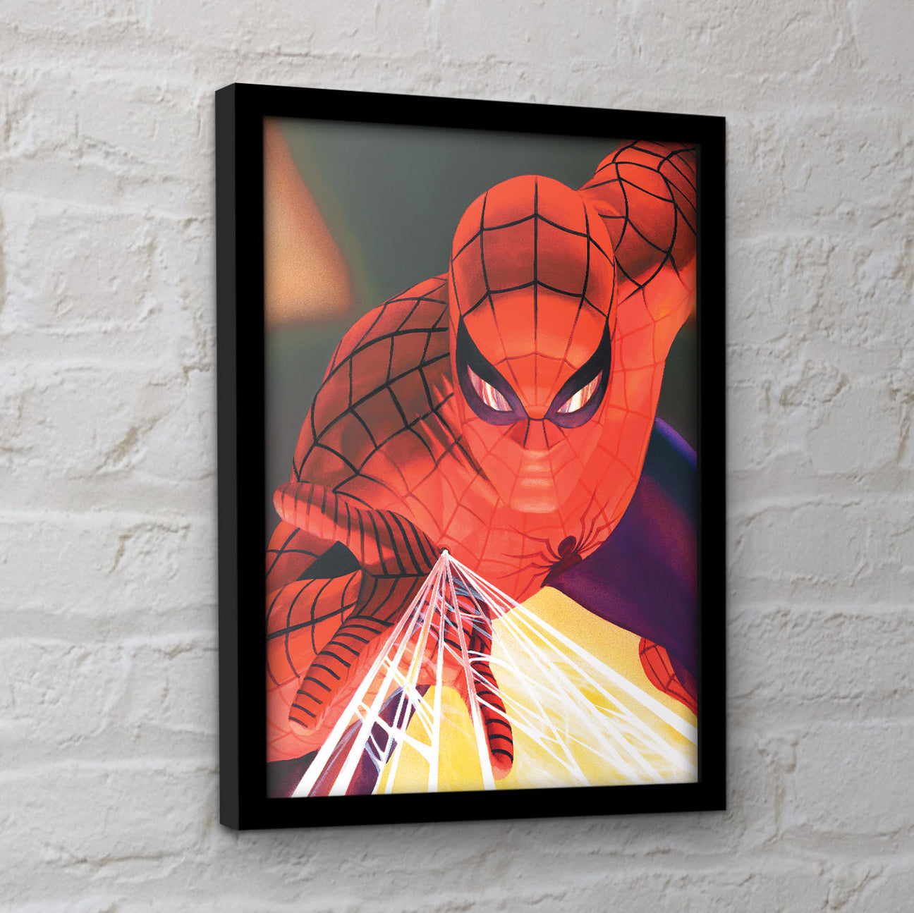 Marvel Comics Spider - Man (Web Shooting) Limited Edition Framed Collector Print Artwork - 30 x 40 cm