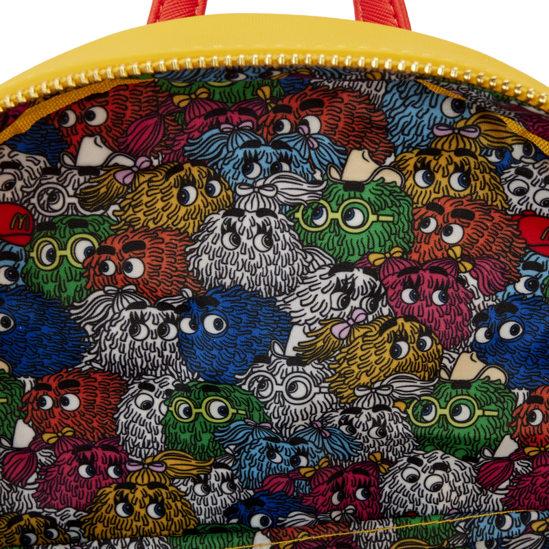 Loungefly Vintage McDonald's Fry Kids Adjustable Mini Backpack with Triple Pockets