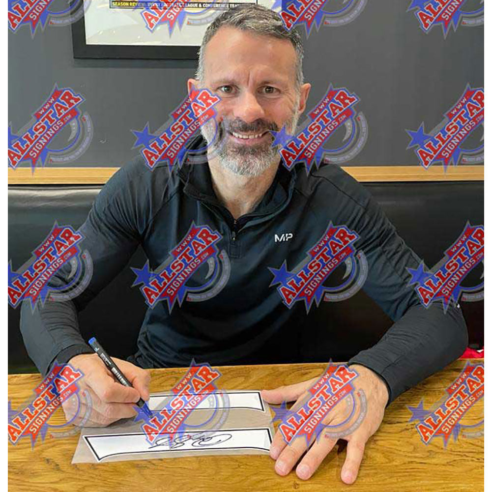 Authentically Signed Dual-Framed Manchester United FC Replica Shirts by Ryan Giggs and Paul Scholes