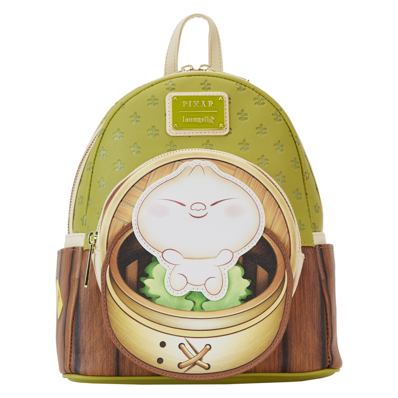 Loungefly Disney-Pixar Bao Themed Bamboo Steamer Basket Style Mini Backpack for Travel and Daily Use