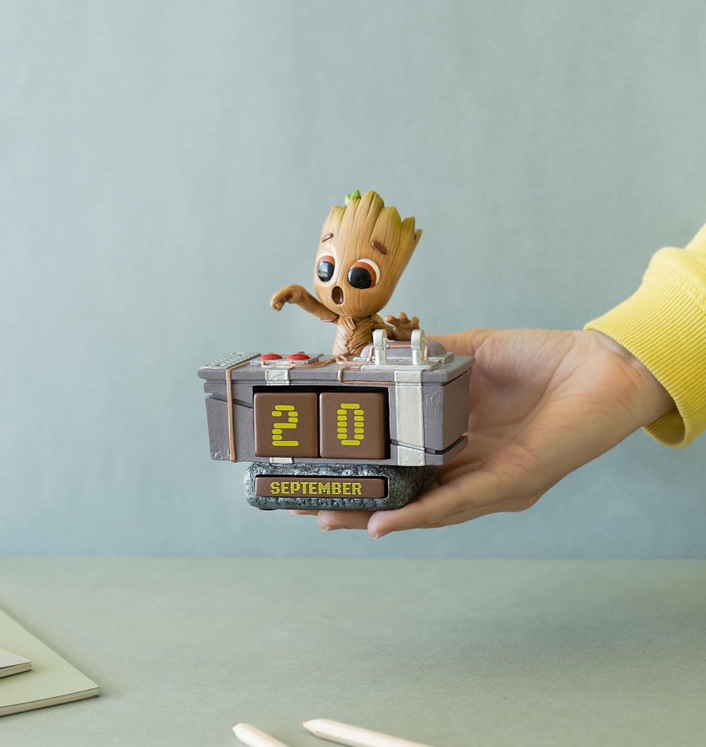Marvel's Guardians of the Galaxy - Baby Groot Themed Perpetual Desk Calendar for Office and Home Decoration